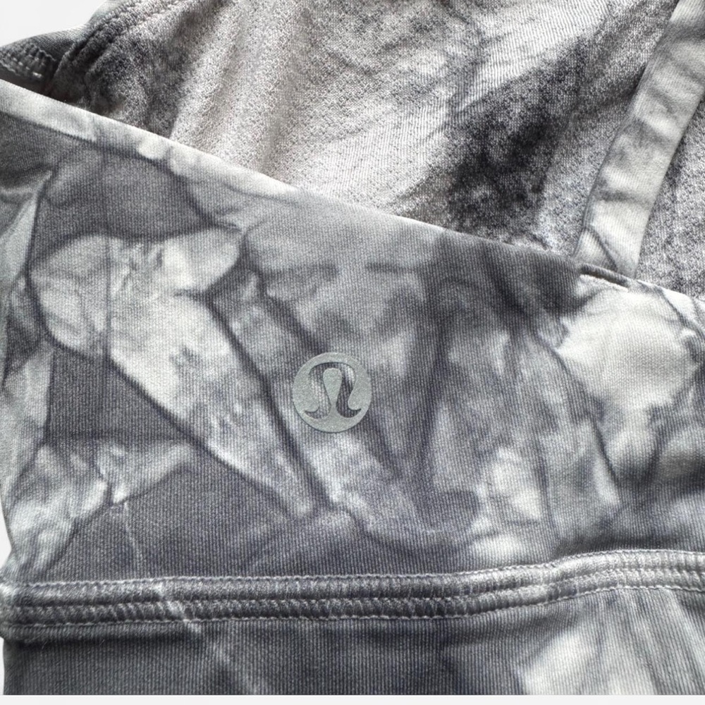Lululemon Gray Tie-Dye Sports Bra
